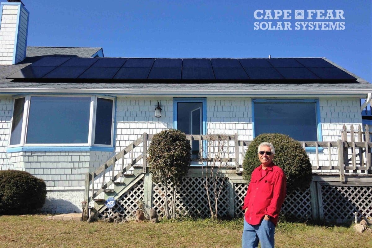 SunPower all black panels look like glass on the roof