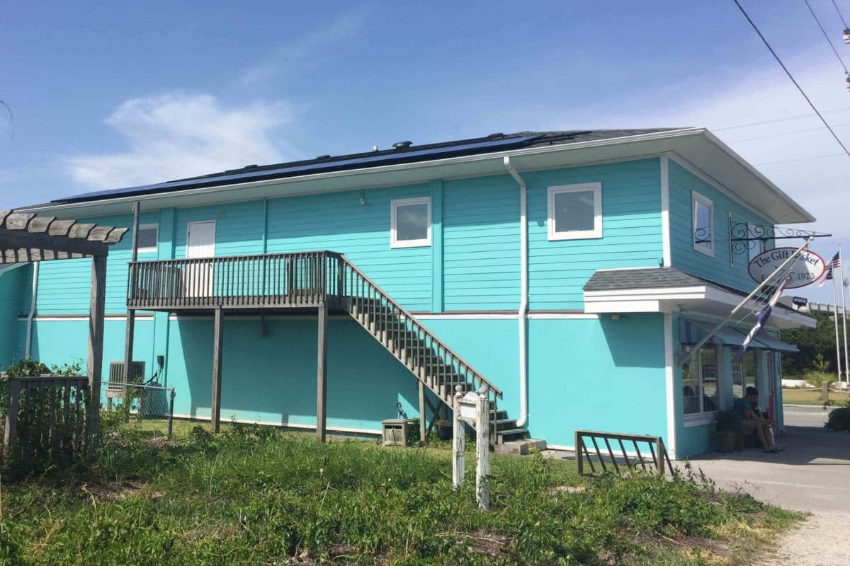 Solar on the Gift Basket Topsail Beach