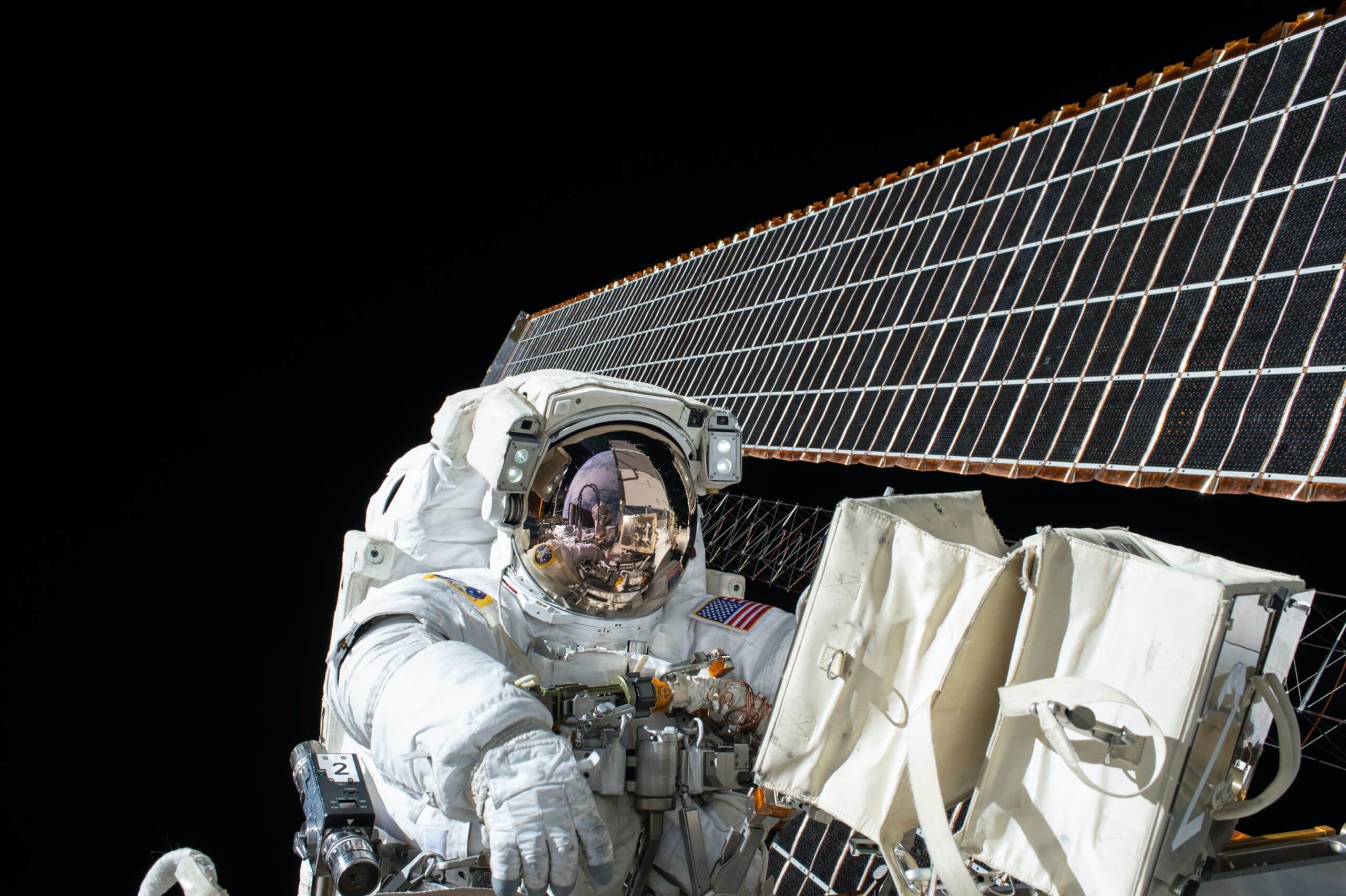 Solar Panels in Space: Looking Back to Look Up