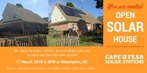 Cape Fear Solar Systems | Open Solar House Wilmington, NC