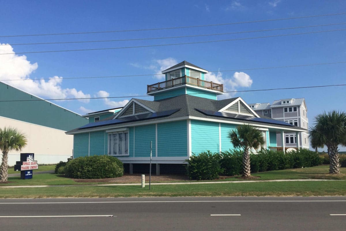 Solar on the Topsail Island Trading Co Surf City